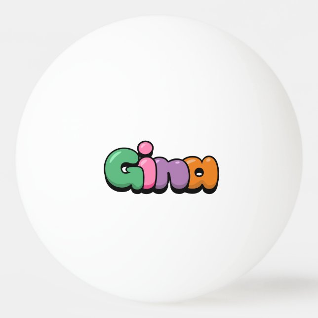 Balle De Ping Pong Gina (homonymie) (Devant)