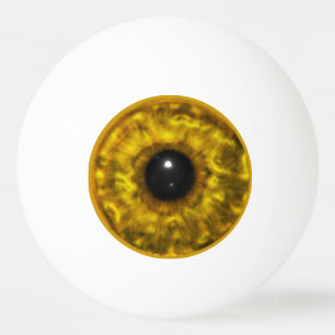 Balle De Ping Pong Globe oculaire d'or