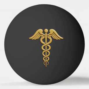Balle De Ping Pong Golden Double Snake Caduceus
