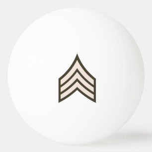 Balle De Ping Pong grade de sergent de l'armée