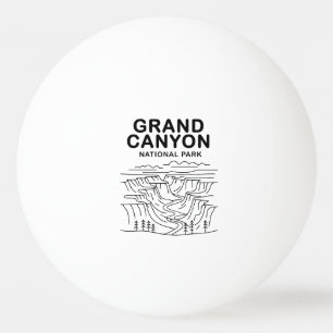 Balle De Ping Pong Grand Canyon National Park Line Art