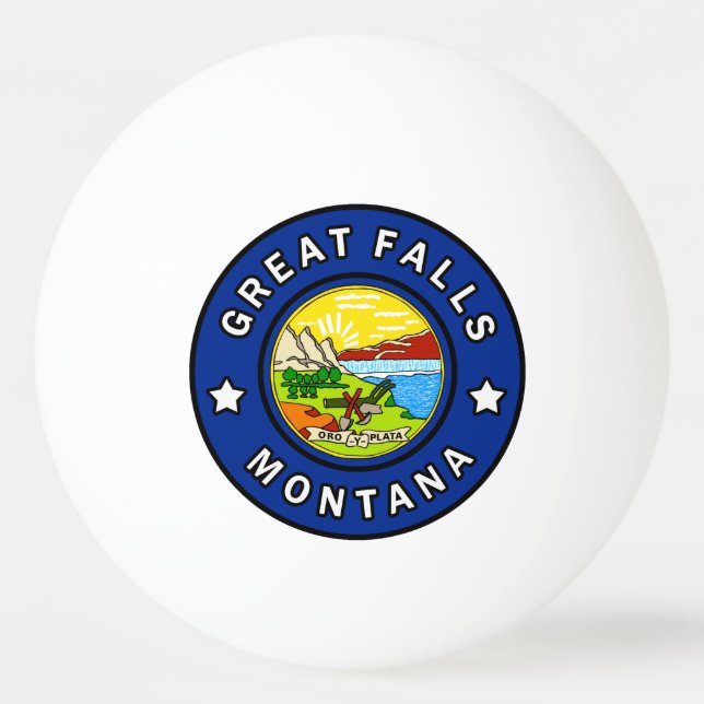 Balle De Ping Pong Great Falls Montana (Devant)