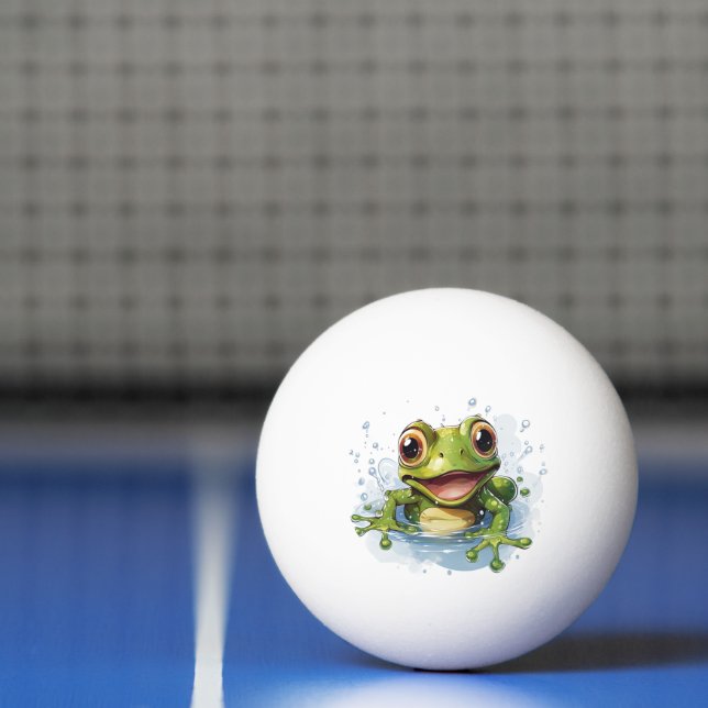 Balle De Ping Pong Grenouille drôle (Filet)