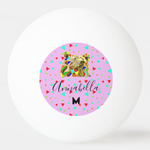 Balle De Ping Pong Grizzly Bear Rose