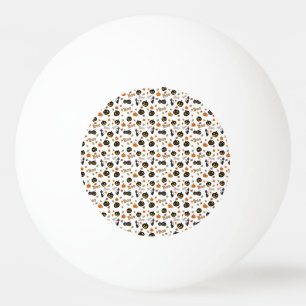 Balle De Ping Pong Halloween Cat Boo