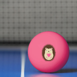 Balle De Ping Pong Hérisson Bébé Fille Rose Mignon