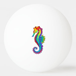 Balle De Ping Pong Hippocampe polygonal arc-en-ciel