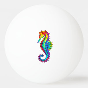 Balle De Ping Pong Hippocampe polygonal arc-en-ciel