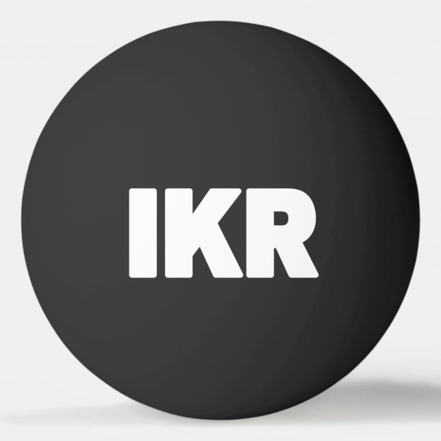 Balle De Ping Pong IKR | Boule de pong de l'araignée de texte (Devant)