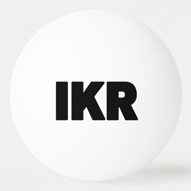 Balle De Ping Pong IKR | Écart de texte (Devant)
