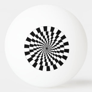 Balle De Ping Pong ILLUSION OPTIQUE Art rétro