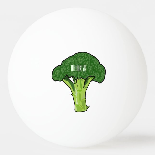 Balle De Ping Pong Illustration de Broccoli (Devant)