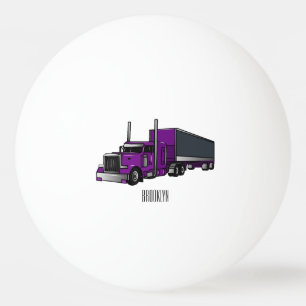 Balle De Ping Pong Illustration de camion semi-remorque