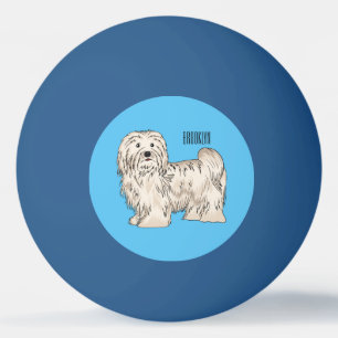 Balle De Ping Pong Illustration de dessin de chien de Havan