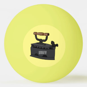 Balle De Ping Pong Illustration de dessin en fer de Charbon