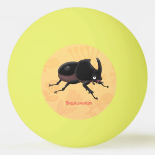 Balle De Ping Pong Illustration de la caricature du dendroctone du rh