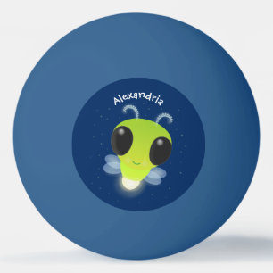 Balle De Ping Pong Illustration de la luciole vert mou