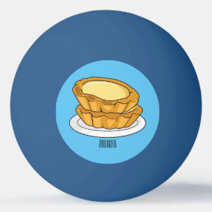 Balle De Ping Pong Illustration de la tarte à l'oeuf