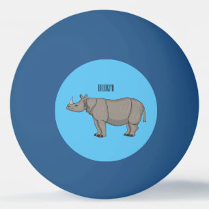Balle De Ping Pong Illustration du rhinocéros de Javan