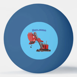 Balle De Ping Pong Illustration d'une pelle à vapeur rouge mou
