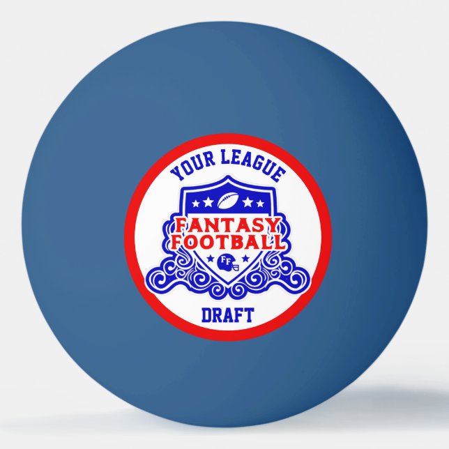 Balle De Ping Pong Imaginaire Football Emblem Brouillon Pick Lottery (Devant)