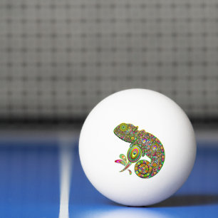 Balle De Ping Pong Imaginaire psychédélique de Chameleon