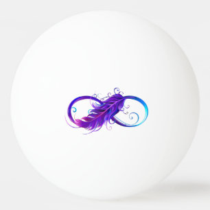 Balle De Ping Pong Infinity with purple feather