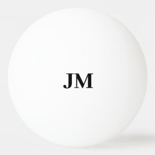 Balle De Ping Pong Initiales personnalisées Monogrammes classiques mo