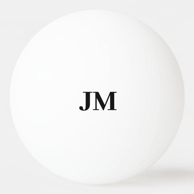 Balle De Ping Pong Initiales personnalisées Monogrammes classiques mo (Devant)