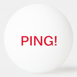 Balle De Ping Pong Inscription : PING ! , PUANTEUR ! ; Boule de