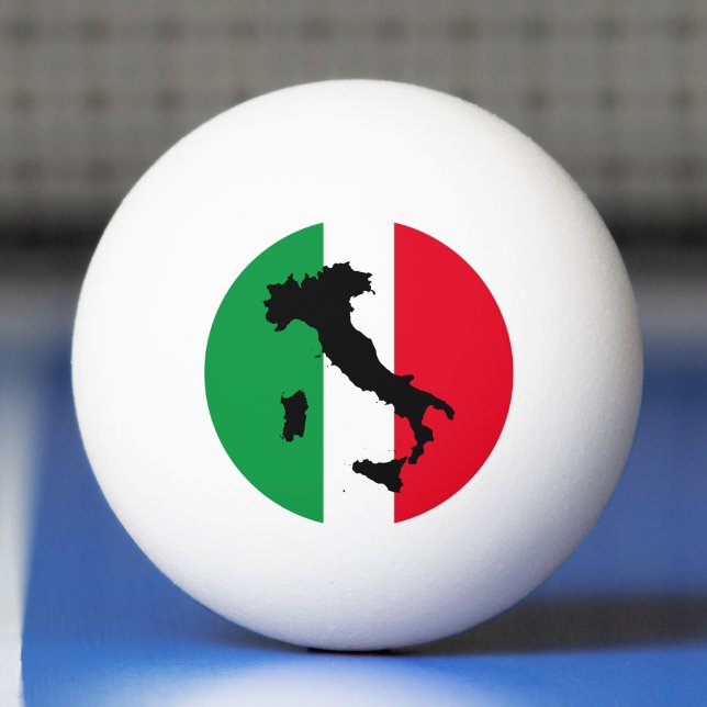 Balle De Ping Pong Italie Drapeau italien Rouge Blanc Vert Italia Car (italy map italian flag ping pong ball)