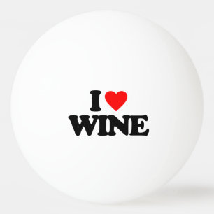 BALLE DE PING PONG J'AIME LE VIN