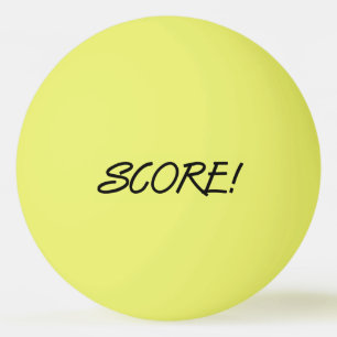 Balle de ping pong jaune noir étoile 1