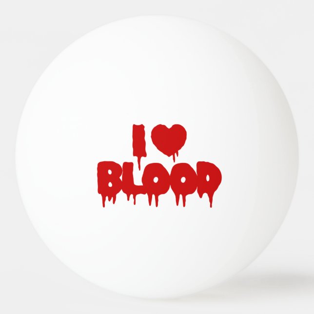 BALLE DE PING PONG JE COEUR [AMOUR] SANG (Devant)