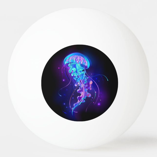 Balle De Ping Pong Jellyfish éclatante couleur (Devant)