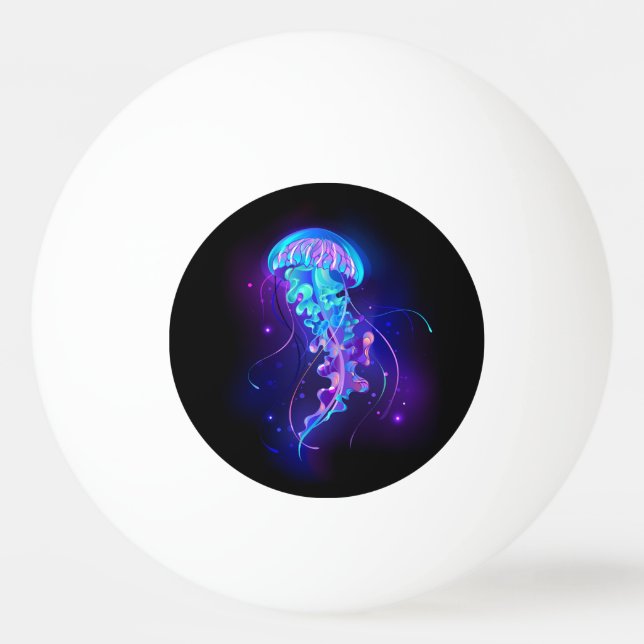 Balle De Ping Pong Jellyfish éclatante couleur (Devant)