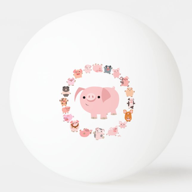Balle De Ping Pong Joli Cartoon Ping Ping Pong Ball (Devant)