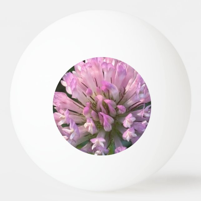Balle De Ping Pong Jolie fleur de trèfle  (Devant)
