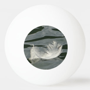 Balle De Ping Pong Jolie plume blanche