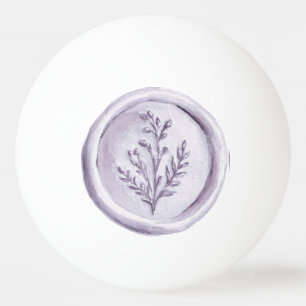 Balle De Ping Pong Jolies fleurs de lavande violette