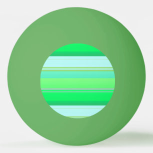 Balle De Ping Pong Jolies rayures vert aqua