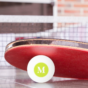 Balle De Ping Pong Joueur Entraîneur Monogramme Première bière de 