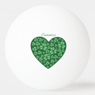 Balle De Ping Pong Jour de Saint Patrick