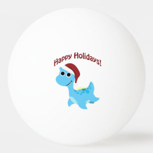 Balle De Ping Pong Joyeuses fêtes ! Cute Nessie