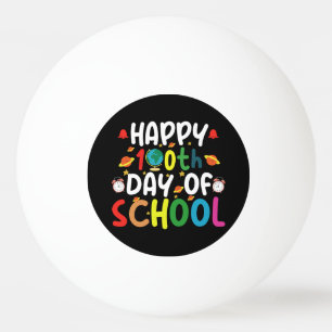 Balle De Ping Pong Joyeux 100e jour d'école enseignant élève
