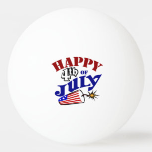 Balle De Ping Pong Joyeux 4 juillet