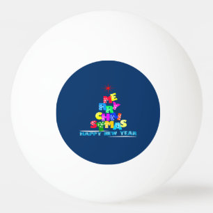 Balle De Ping Pong Joyeux Noël Bonne année