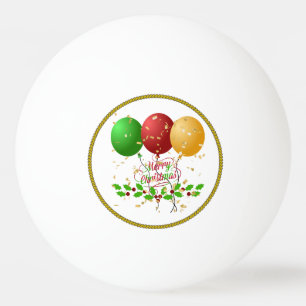 Balle De Ping Pong Joyeux Noël, conception festive,