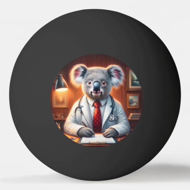 Balle De Ping Pong Koala Doctor (Devant)