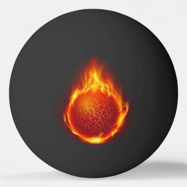Balle De Ping Pong La balle de Fire Ping Pong (Devant)